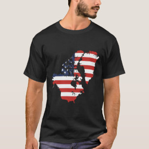 Camiseta Trump, Estados Unidos Y Canadá Mapa De Groenlandia