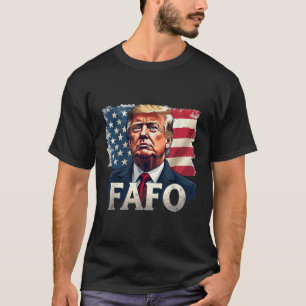 Camiseta Trump Fafo descubre la vendimia de la bandera esta