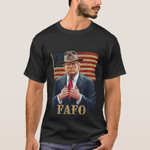 Camiseta Trump FAFO F Alrededor Encuentra Retro Vintage Ban