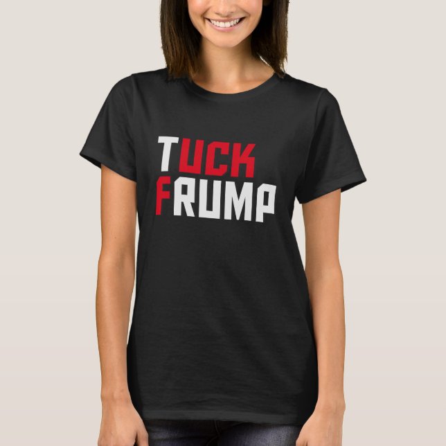 Camiseta Trump falso y gracioso juego de palabras contra Do (Anverso)