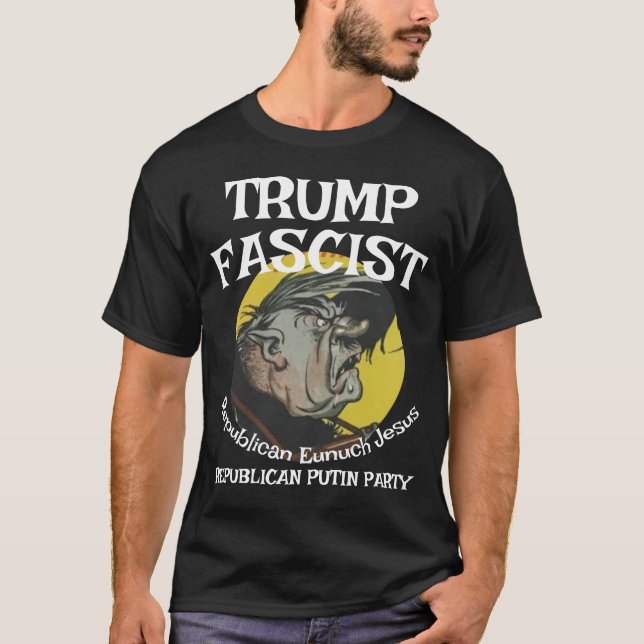 Camiseta Trump Fascist Carpet Chewer Republican Jesus (Anverso)