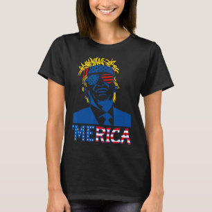 Camiseta Trump Feliz 4 De Julio Regalos De Bandera Estadoun
