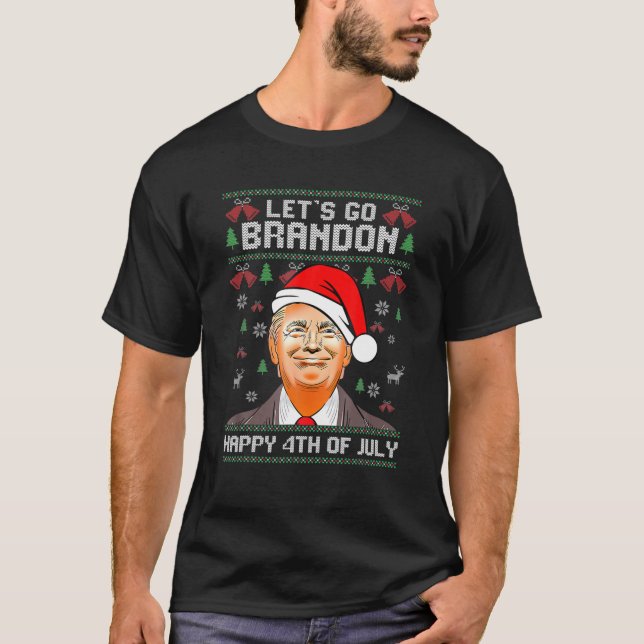 Camiseta Trump Feliz 4 De Julio Vamos Branson Ug (Anverso)