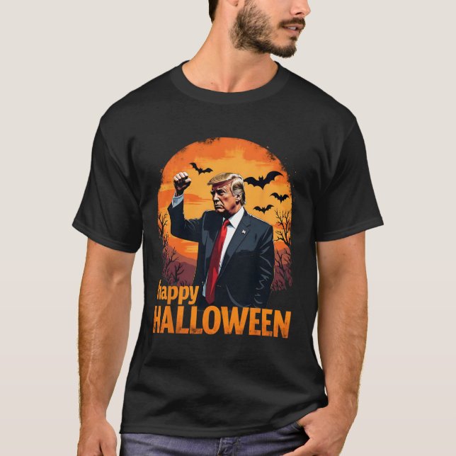 Camiseta Trump feliz Halloween (Anverso)