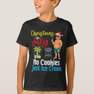 Camiseta Trump Feliz Navidad En Día De Julio Sin Galletas S