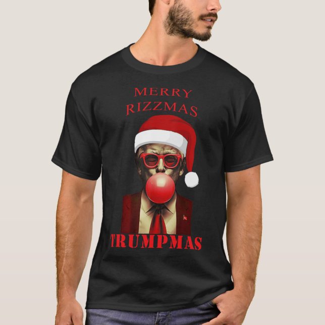 Camiseta Trump Feliz Navidad Trump Navidades graciosos Bubb (Anverso)