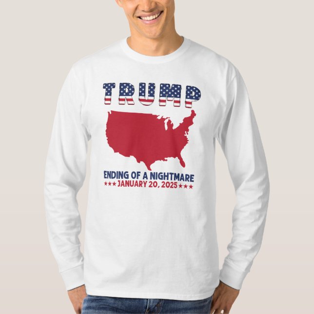 Camiseta Trump Fin De Una Pesadilla  (Anverso)