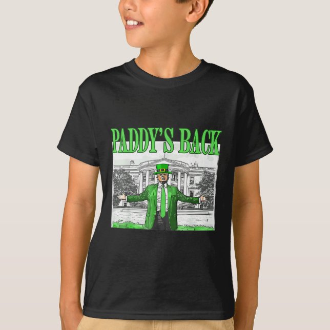 Camiseta Trump Funny St Patricks Day St Pattys Day Dancing (Anverso)