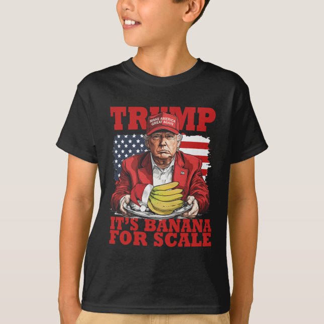 Camiseta Trump: Funny Trump, su estrella de la banana (a es (Anverso)