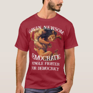 Camiseta Trump FW FV HG Gavin Newsom Demócrata Presidente