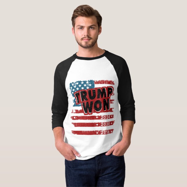 Camiseta Trump ganó 2024 (Anverso completo)