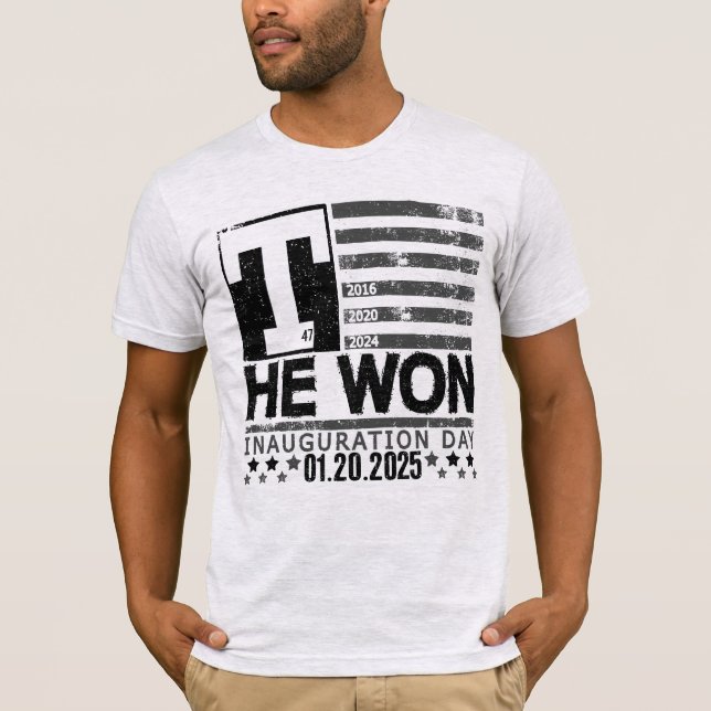 Camiseta Trump ganó 2024 (Anverso)