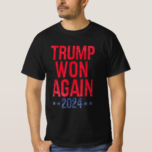 Camiseta Trump ganó de nuevo 2024