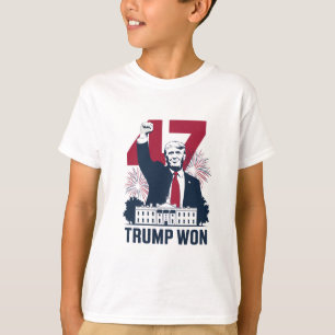 Camiseta Trump Ganó De Nuevo Elección 2024 Presidente 47º