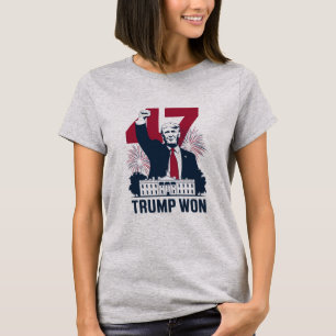 Camiseta Trump Ganó De Nuevo Elección 2024 Presidente 47