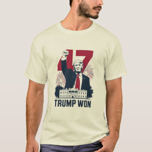 Camiseta Trump ganó de nuevo las elecciones presidenciales