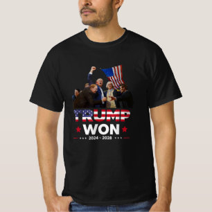 Camiseta Trump ganó el 2024 por 47º presidente de Estados U