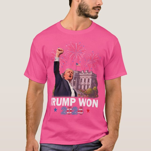 Camiseta Trump Ganó El 47º Presidente De La Casa Blanca (Anverso)
