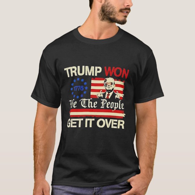 Camiseta Trump ganó nosotros, la gente, recuperamos la inse (Anverso)