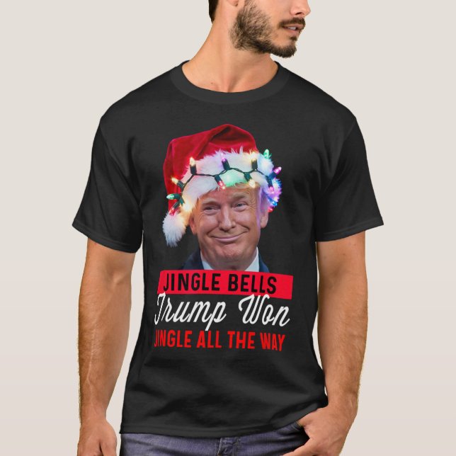 Camiseta Trump ganó una canción de Trump con los Navidades (Anverso)