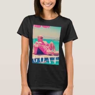 Camiseta Trump Goat Summer 2024 Retro Funny Pink Donald Tru