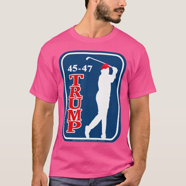 Camiseta Trump Golf Tee (Azul) Classic (Anverso)