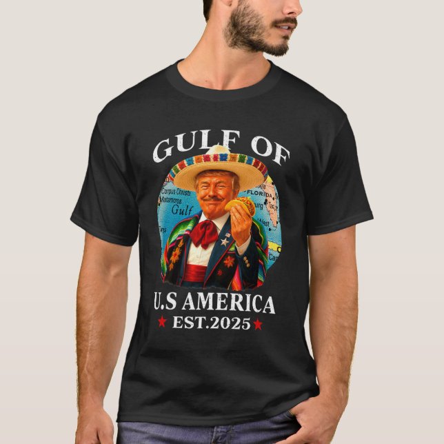 Camiseta Trump Golfo De Estados Unidos Desde 2025 México Tr (Anverso)