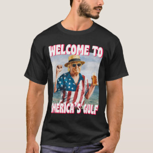 Camiseta Trump Golfo De Estados Unidos Divertido Golfo De M