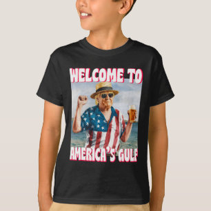 Camiseta Trump Golfo De Usa América Divertido Golfo De Méxi