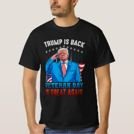 Camiseta Trump ha vuelto con los veteranos y es grande otra
