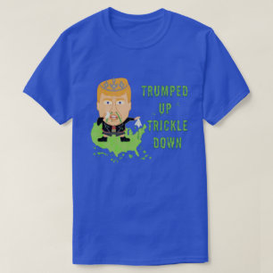 Camiseta Trump hacia abajo contra la política de Trump 2016