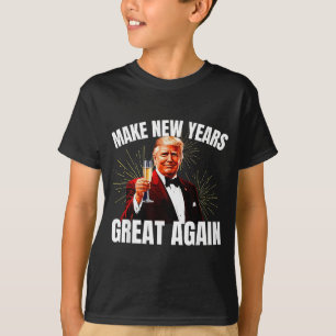 Camiseta Trump Haga el Año Nuevo Grande de Nuevo Feliz Año