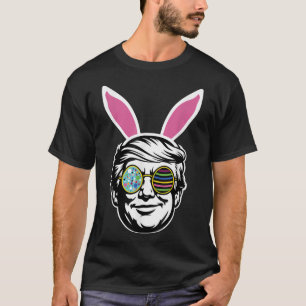 Camiseta Trump Happy Easter Bunny Egg Hunt Spring Funny Hop