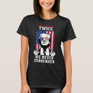 Camiseta Trump Intento de nación que perdiste dos veces nun