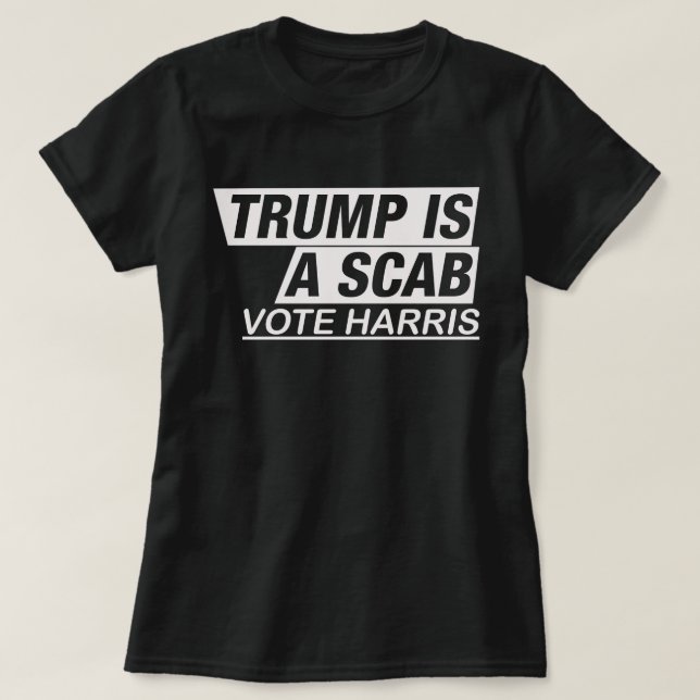 Camiseta trump isa scab vote harris (Diseño del anverso)
