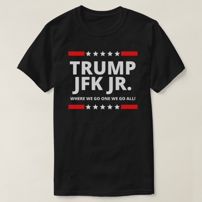 Camiseta trump jfk jr adonde vamos uno vamos todos Esencial (Diseño del anverso)