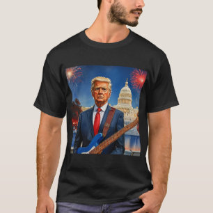 Camiseta Trump juega contra los fuegos artificiales del Cap
