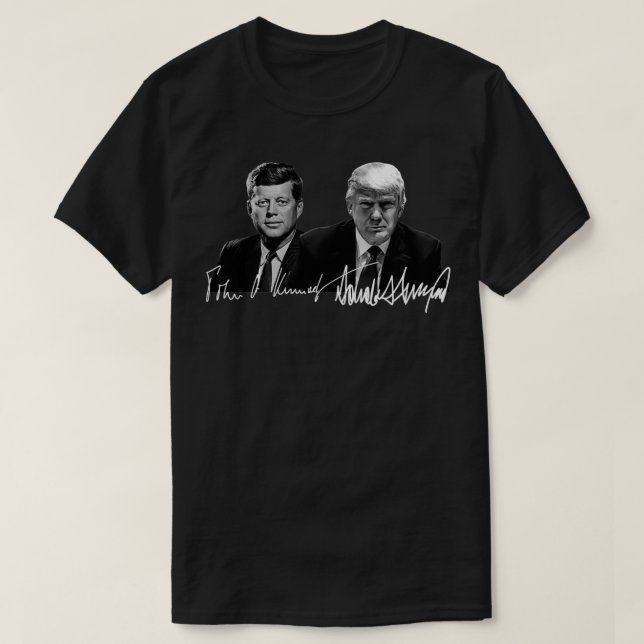 Camiseta Trump Kennedy Donald Trump Firma de presidentes es (Diseño del anverso)