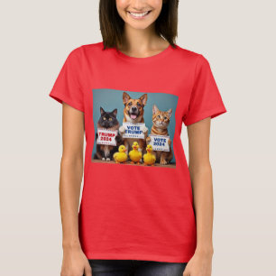 Camiseta Trump Kitties, Doggy, Duckies