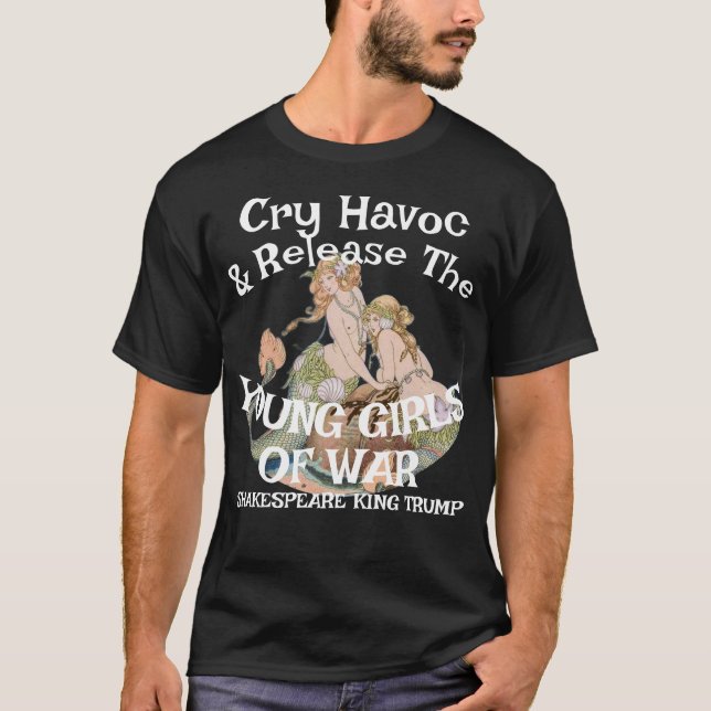 Camiseta Trump libera a las niñas menores de edad Guerra Ar (Anverso)