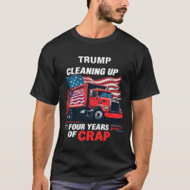 Camiseta Trump limpiando cuatro años de mierda