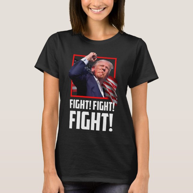 Camiseta Trump lucha contra luchadores partidarios de los n (Anverso)