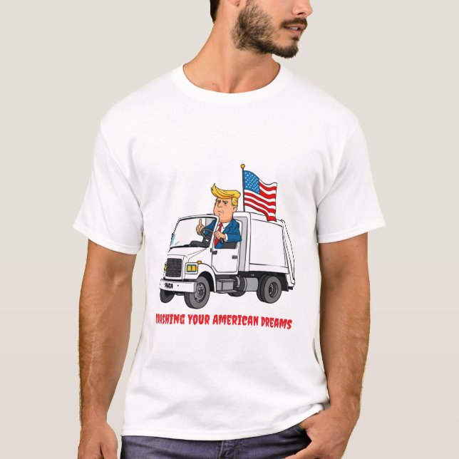 Camiseta Trump MAGA Trash Truck (Anverso)