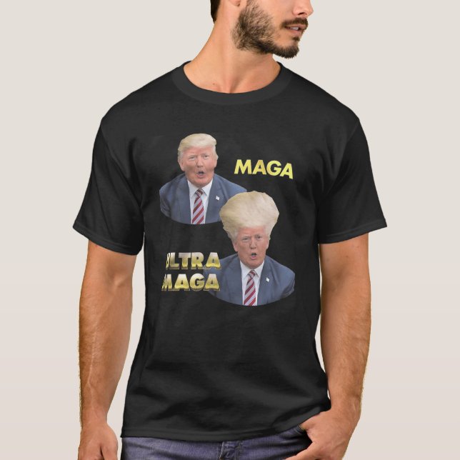 Camiseta Trump MAGA Vs Ultra MAGA (Anverso)