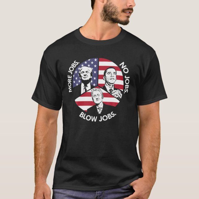 Camiseta Trump Más Empleos Obama Sin Empleos Bill Clinton L (Anverso)