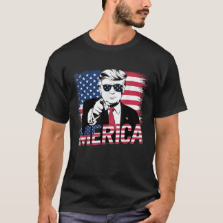 Camiseta Trump Merica 4 De Julio 47 Presidente Estadouniden
