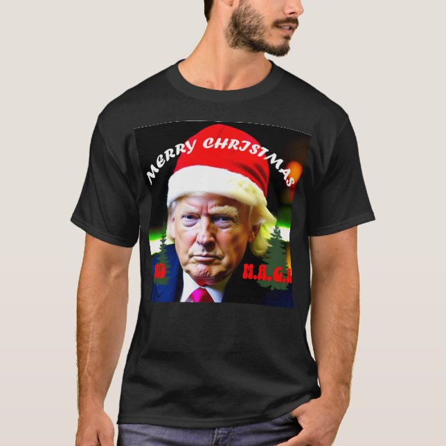 Camiseta Trump Merry Christmas Ultra Maga Classic (Anverso)