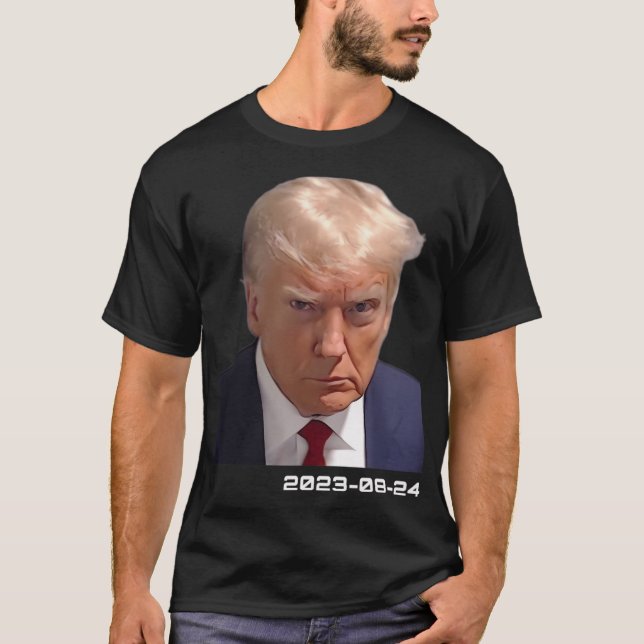 Camiseta Trump Mugshot (coloreado) (Anverso)