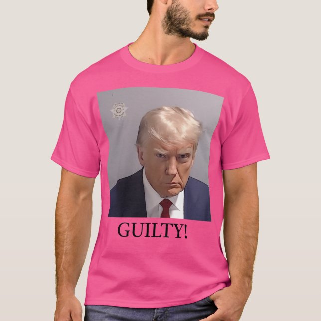 Camiseta Trump Mugshot Culpable (Anverso)