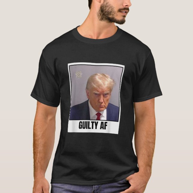 Camiseta Trump Mugshot culpable de asesinato de Trump (Anverso)